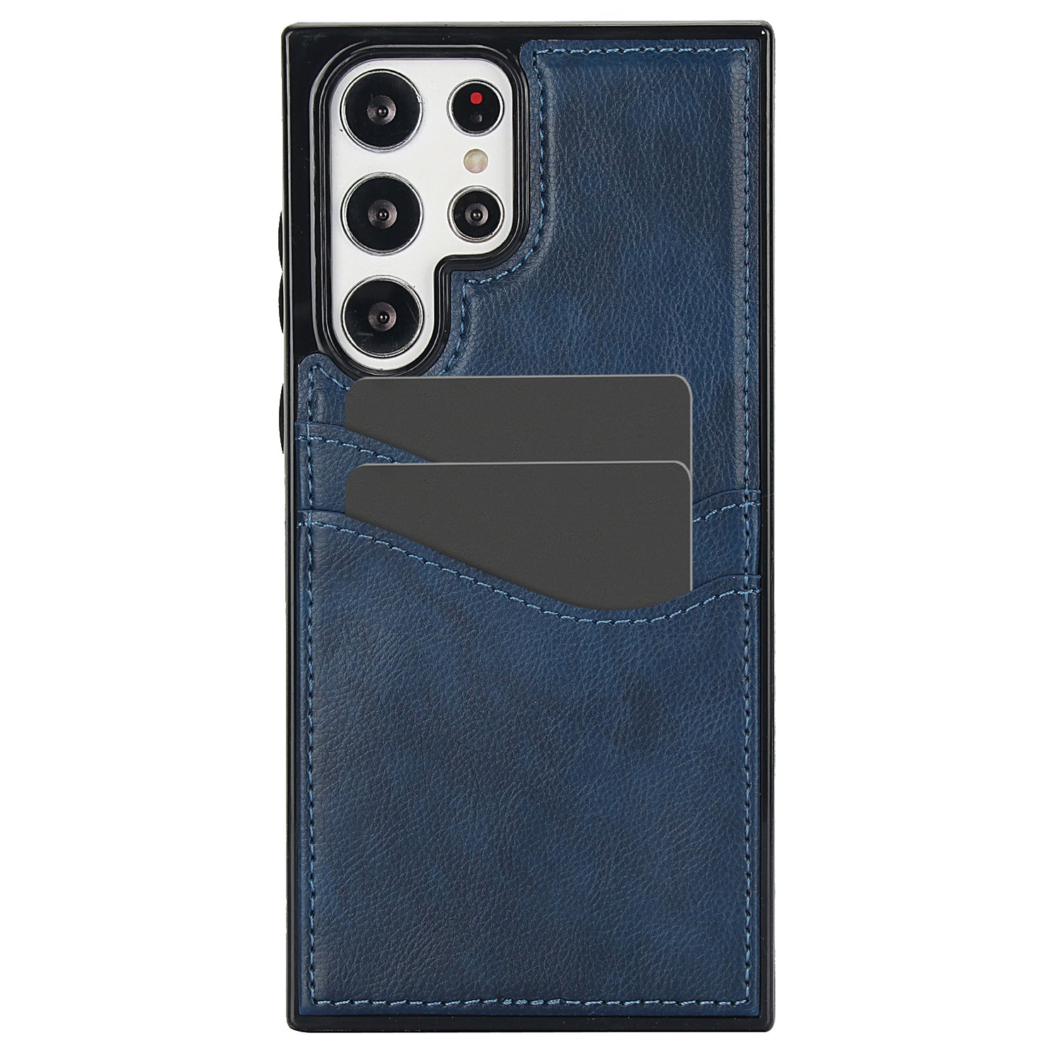 For Samsung Galaxy S22 Ultra 5G Card Case Phone Back Cover Shockproof PU+TPU Phone Shell For Samsung Galaxy S22 Ultra 5G Card Case Phone Back Cover Shockproof PU+TPU Phone Shell